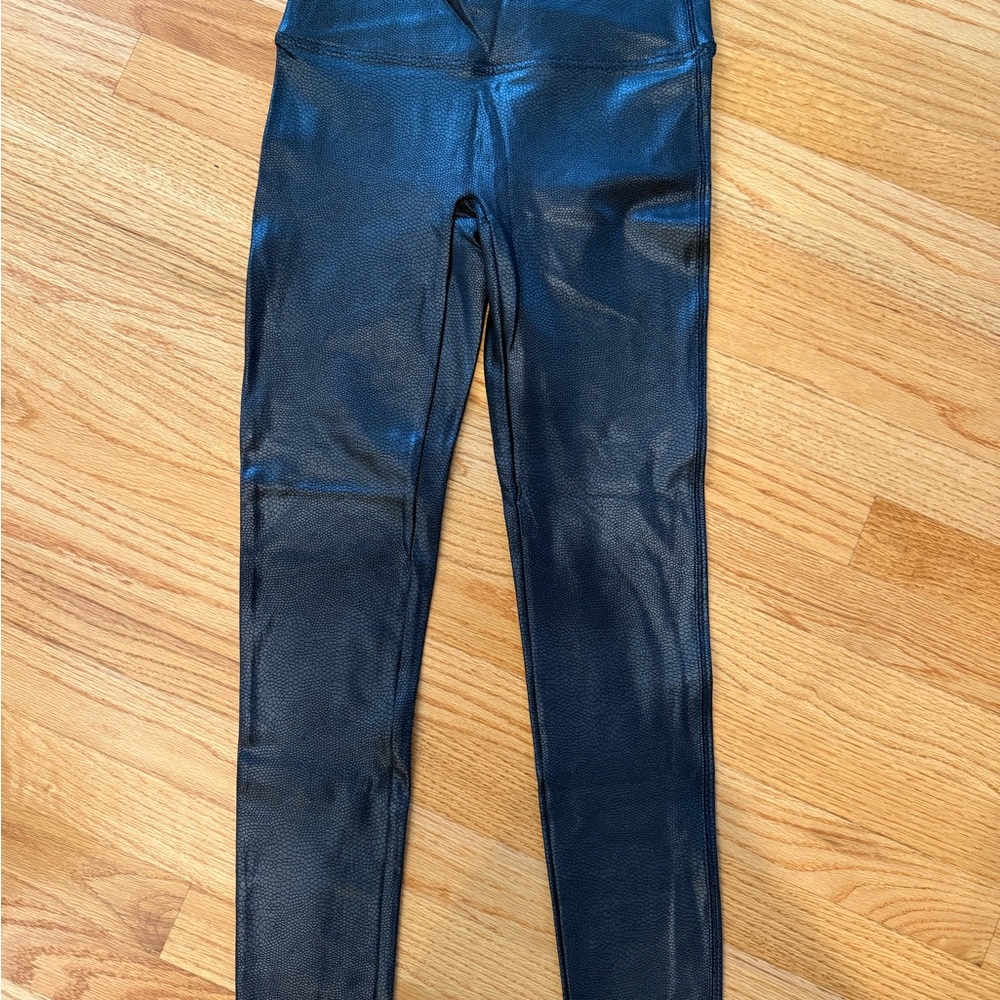SPANX Textured Black Leggings